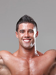 21 years old, bodybuilder Santi Aragon works as a fitness model and personal trainer