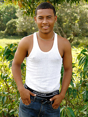 Tribal twink boy stroking